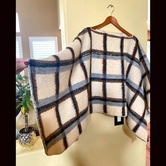 Vintage Roka L'tda Blanket Shawl Poncho Throw Wool Handmade RARE - Picture 3 of 9